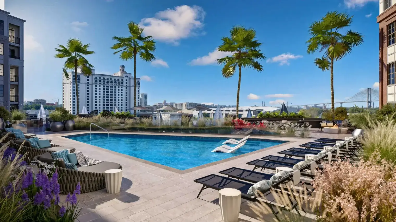 emmajames savannah apartments pool